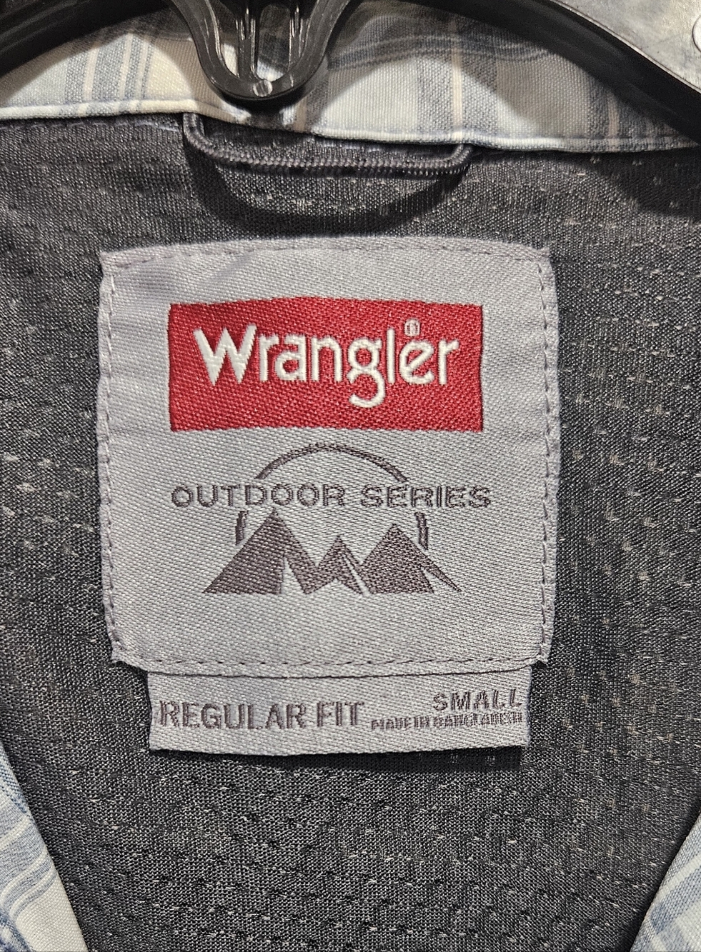 Wrangler Men's Plaid Button-Down Shirt/Short Sleeve/Outdoor/Regular Fit/Size S - Picture 8 of 14